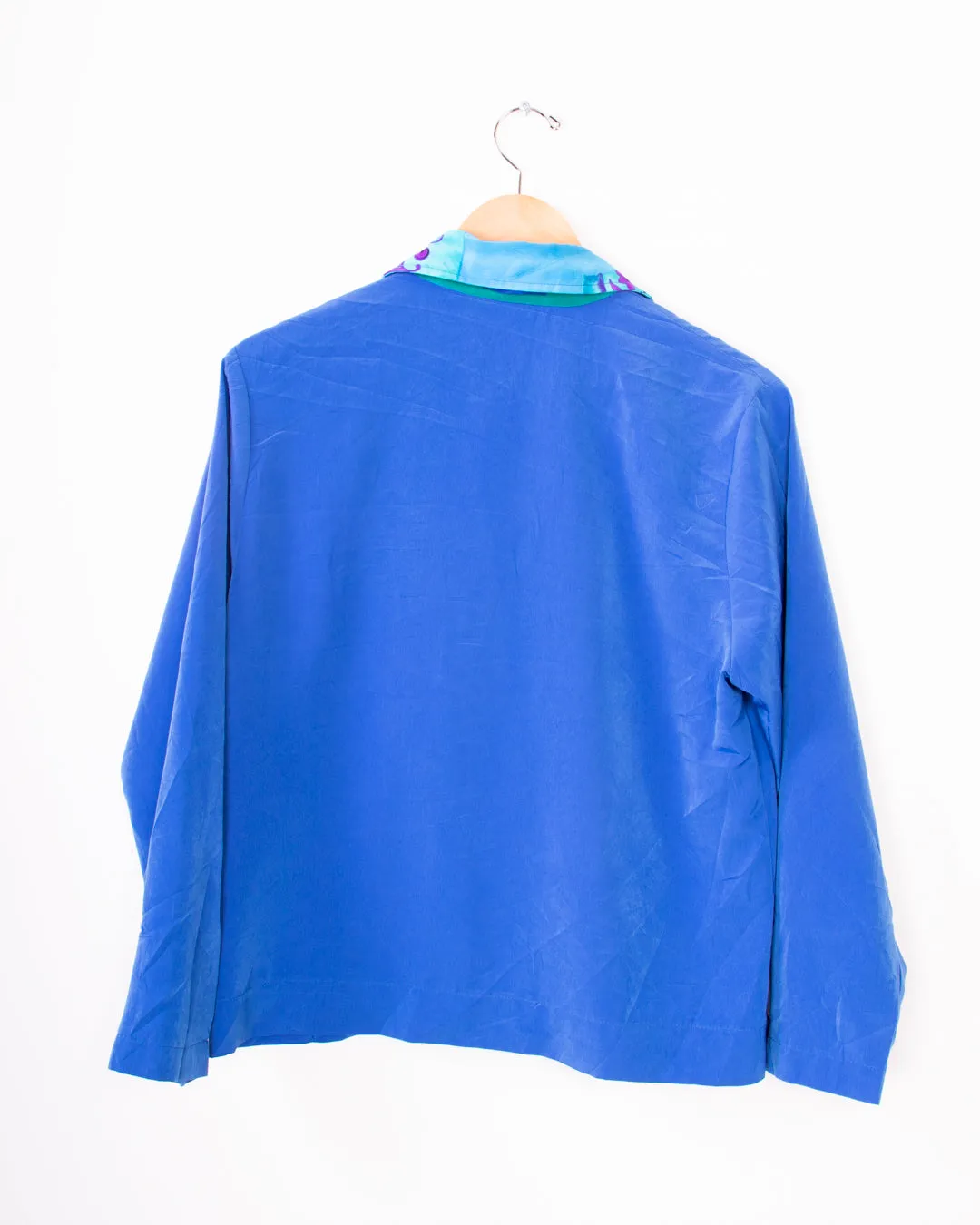 80s Amy Jess Blue Marine Windbreaker