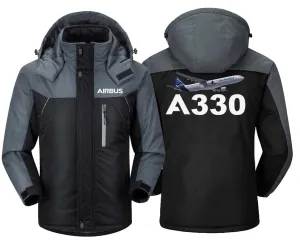 Airbus A330 Winter Coat - Water-Resistant, Windbreakers with Utility Pockets and Slim Fit Design