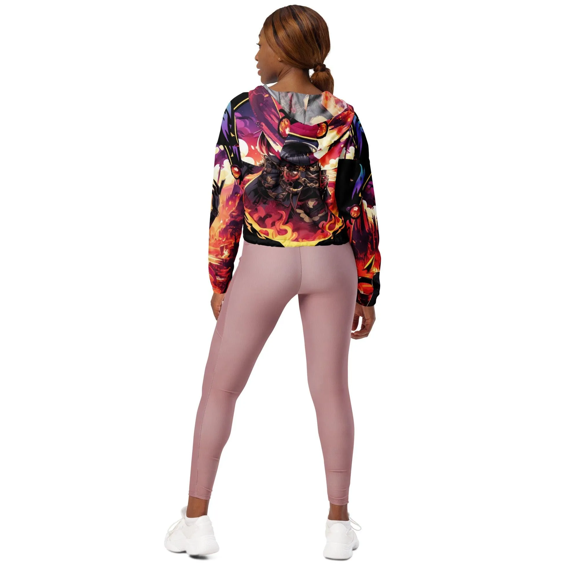 Anime Succubus Women cropped windbreaker