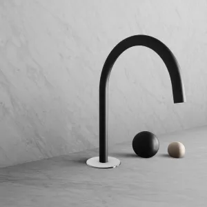 BARiL B35-8100-00L-KC-120 Wall-Mounted Lavatory Faucet Spout With Deck Mounted Handles