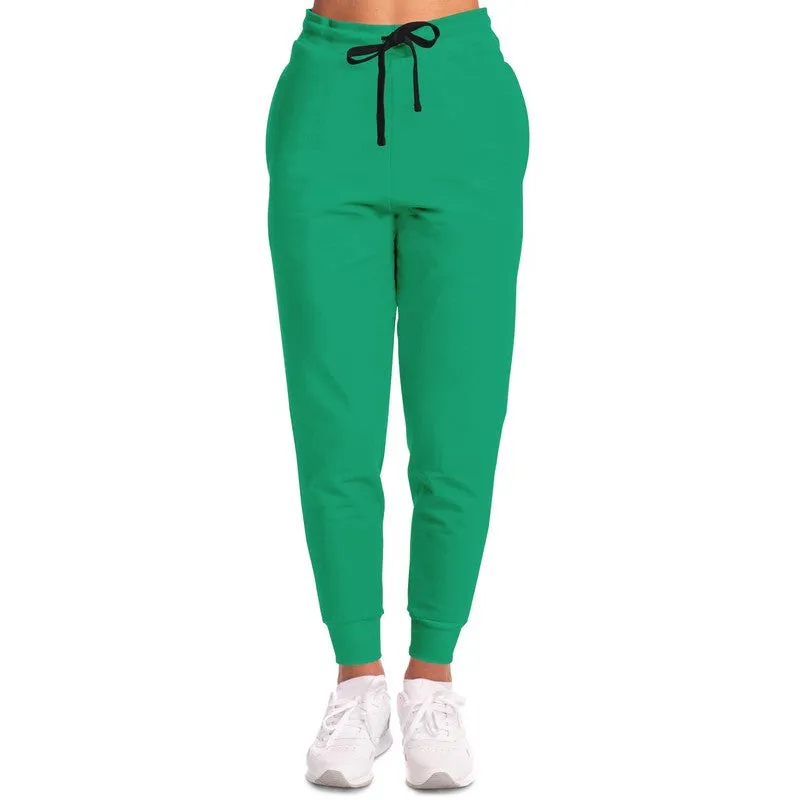 Bright Cool Green Joggers | Unisex | with PLUS sizes | Bright Pure Cool Green | C100M0Y75K0