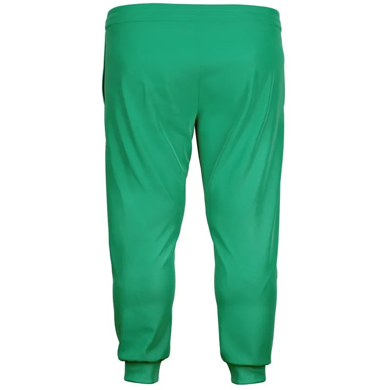 Bright Cool Green Joggers | Unisex | with PLUS sizes | Bright Pure Cool Green | C100M0Y75K0