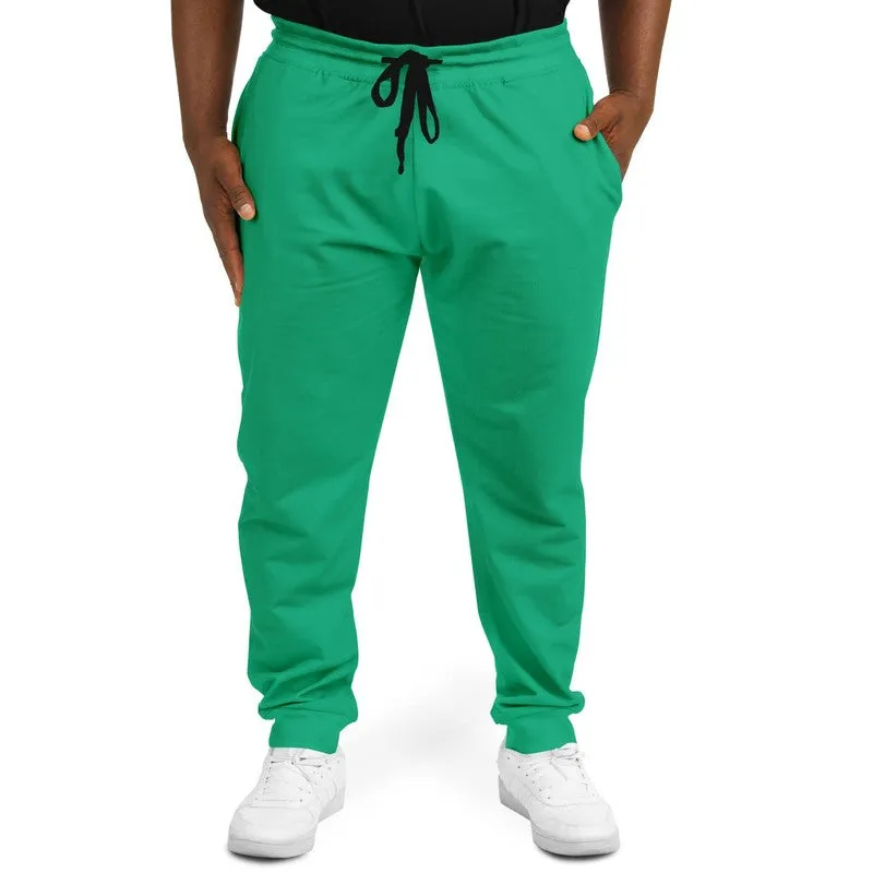 Bright Cool Green Joggers | Unisex | with PLUS sizes | Bright Pure Cool Green | C100M0Y75K0