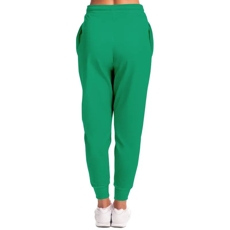 Bright Cool Green Joggers | Unisex | with PLUS sizes | Bright Pure Cool Green | C100M0Y75K0