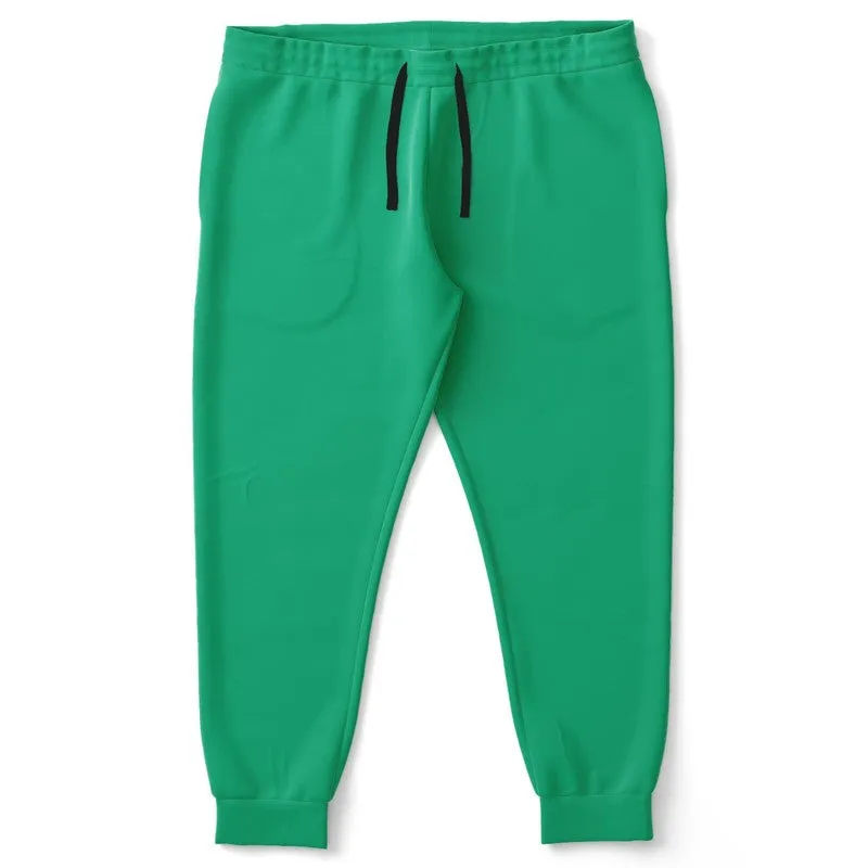 Bright Cool Green Joggers | Unisex | with PLUS sizes | Bright Pure Cool Green | C100M0Y75K0