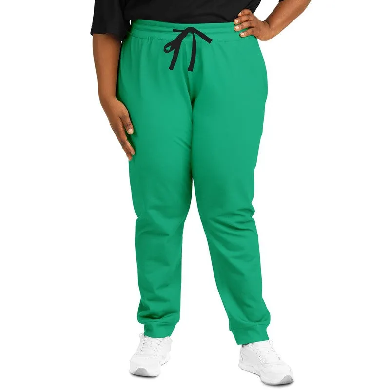 Bright Cool Green Joggers | Unisex | with PLUS sizes | Bright Pure Cool Green | C100M0Y75K0