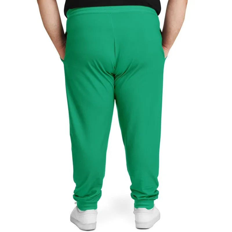 Bright Cool Green Joggers | Unisex | with PLUS sizes | Bright Pure Cool Green | C100M0Y75K0