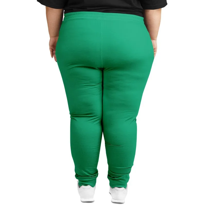 Bright Cool Green Joggers | Unisex | with PLUS sizes | Bright Pure Cool Green | C100M0Y75K0