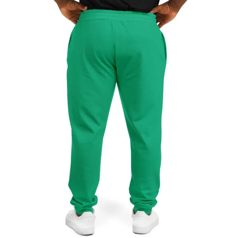 Bright Cool Green Joggers | Unisex | with PLUS sizes | Bright Pure Cool Green | C100M0Y75K0