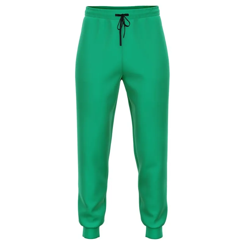 Bright Cool Green Joggers | Unisex | with PLUS sizes | Bright Pure Cool Green | C100M0Y75K0