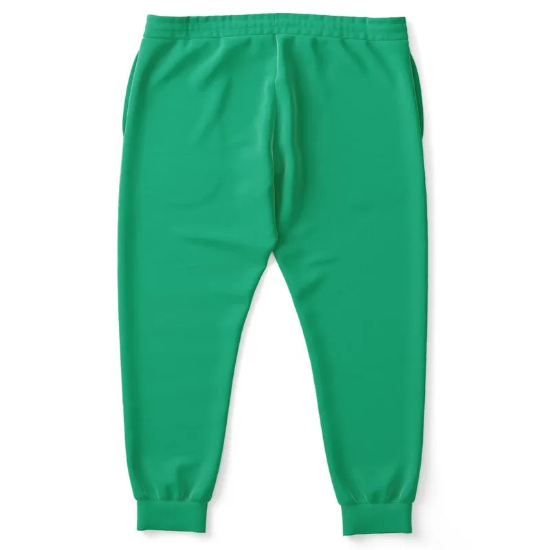 Bright Cool Green Joggers | Unisex | with PLUS sizes | Bright Pure Cool Green | C100M0Y75K0