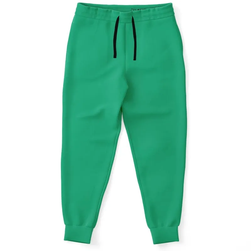 Bright Cool Green Joggers | Unisex | with PLUS sizes | Bright Pure Cool Green | C100M0Y75K0