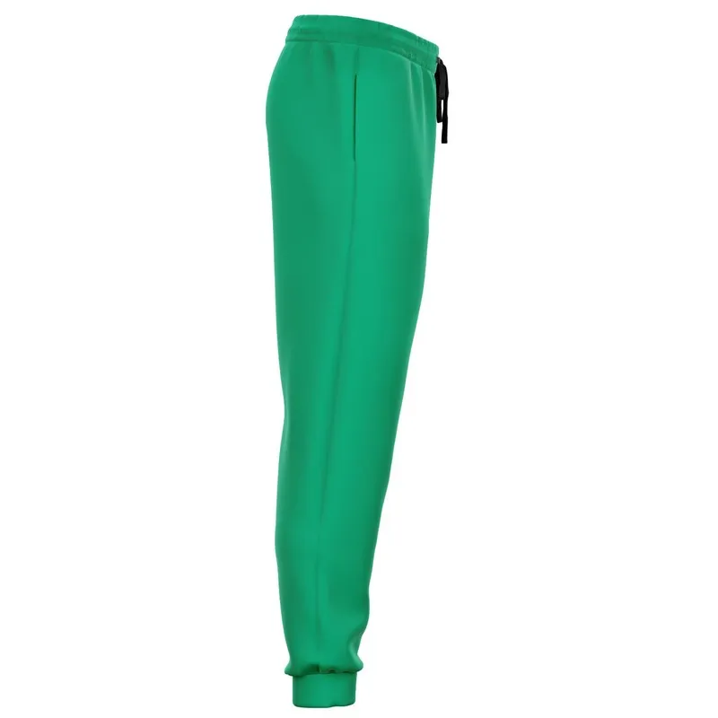 Bright Cool Green Joggers | Unisex | with PLUS sizes | Bright Pure Cool Green | C100M0Y75K0