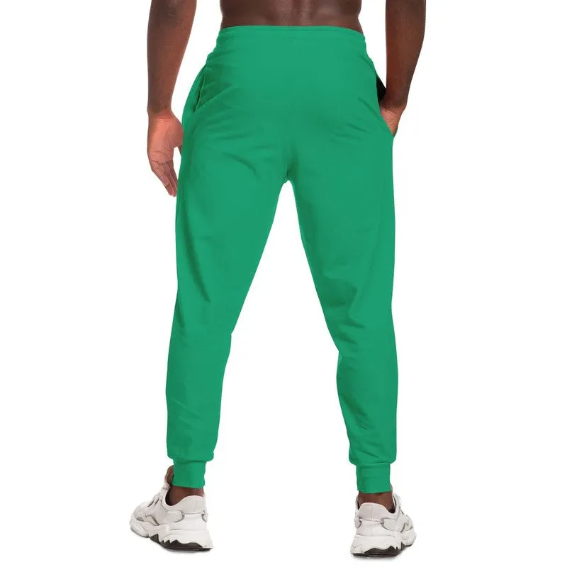 Bright Cool Green Joggers | Unisex | with PLUS sizes | Bright Pure Cool Green | C100M0Y75K0