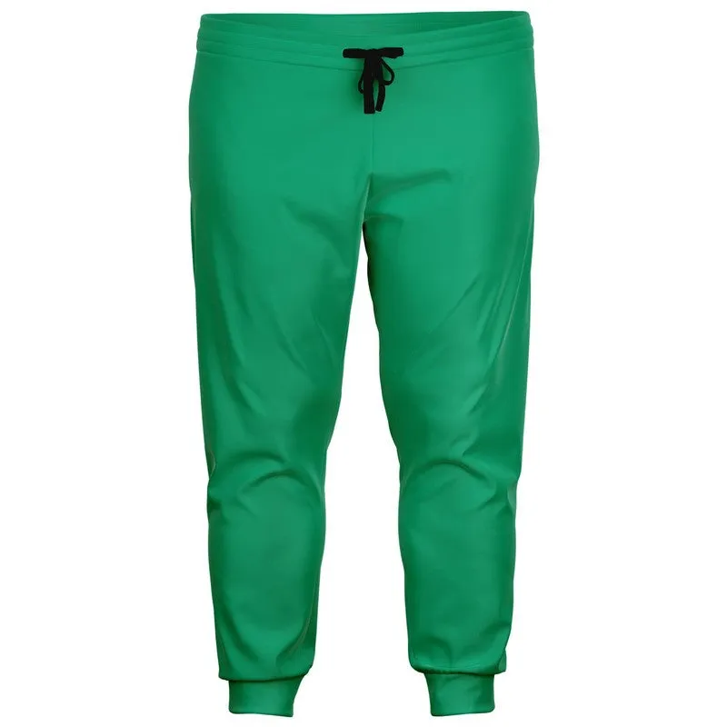 Bright Cool Green Joggers | Unisex | with PLUS sizes | Bright Pure Cool Green | C100M0Y75K0