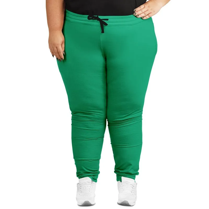 Bright Cool Green Joggers | Unisex | with PLUS sizes | Bright Pure Cool Green | C100M0Y75K0