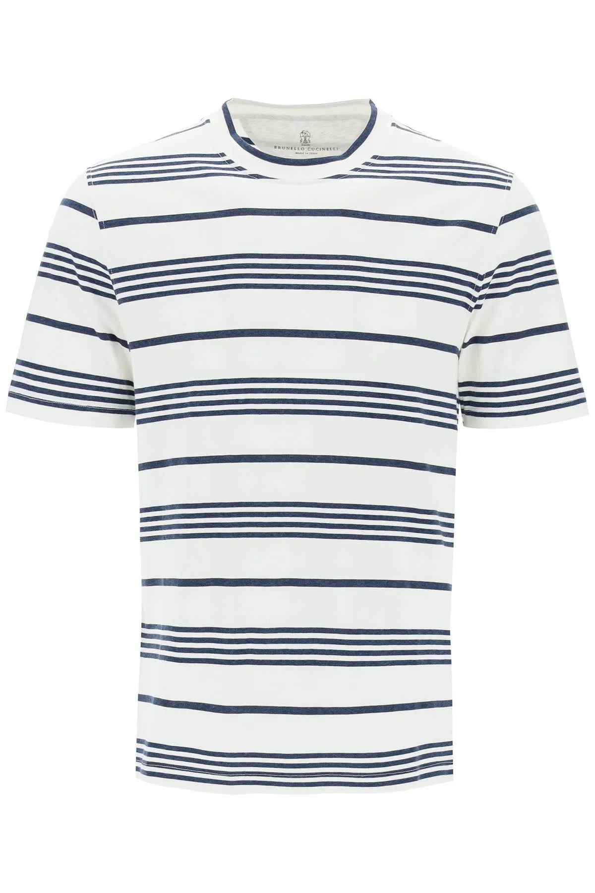 BRUNELLO CUCINELLI striped crewneck t-shirt