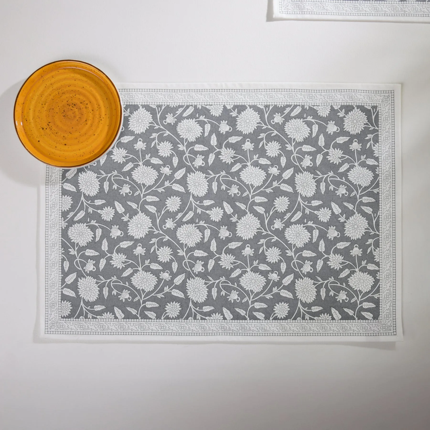 Buti Marigold Beige Table Mat Set of 6