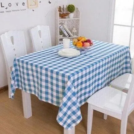 Chic Contemporary Checkered Dining Table Cover