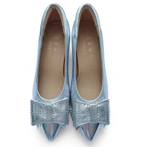 Chloe Signature lambskin pumps with stud ribbons