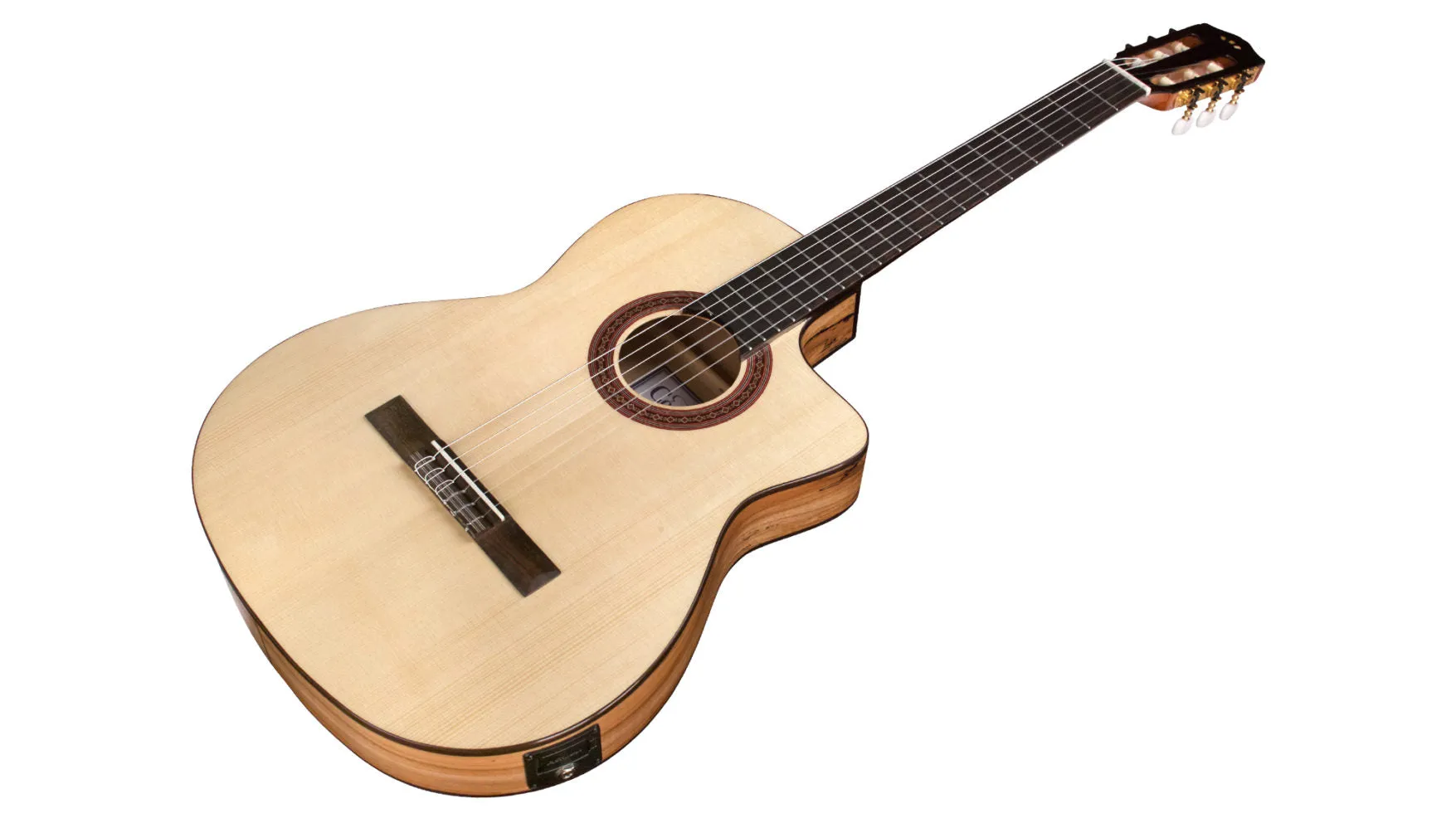 Cordoba C5-CET Limited Spalted Maple Thin Classical Acoustic-Electric Guitar