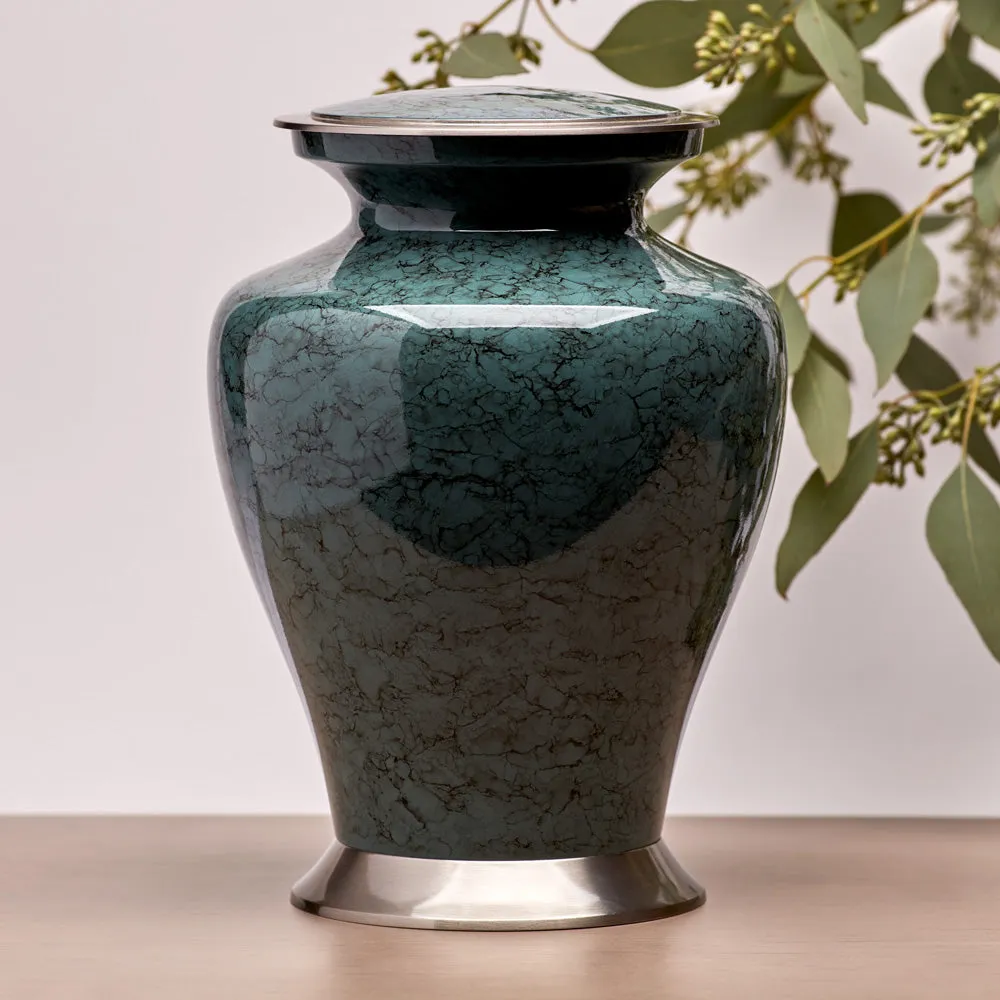 Glenwood Gray Cremation Urn In Large