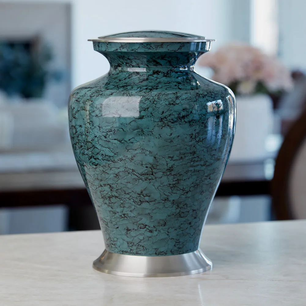 Glenwood Gray Cremation Urn In Large
