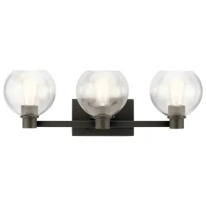 Harmony 25 In 3-Light Bathroom Vanity Light, Brushed Bronze Finish