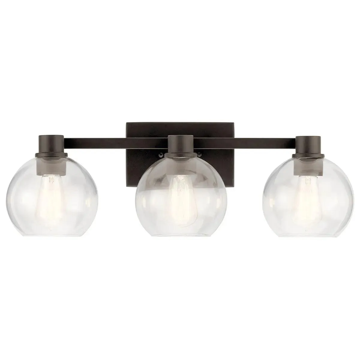Harmony 25 In 3-Light Bathroom Vanity Light, Brushed Bronze Finish