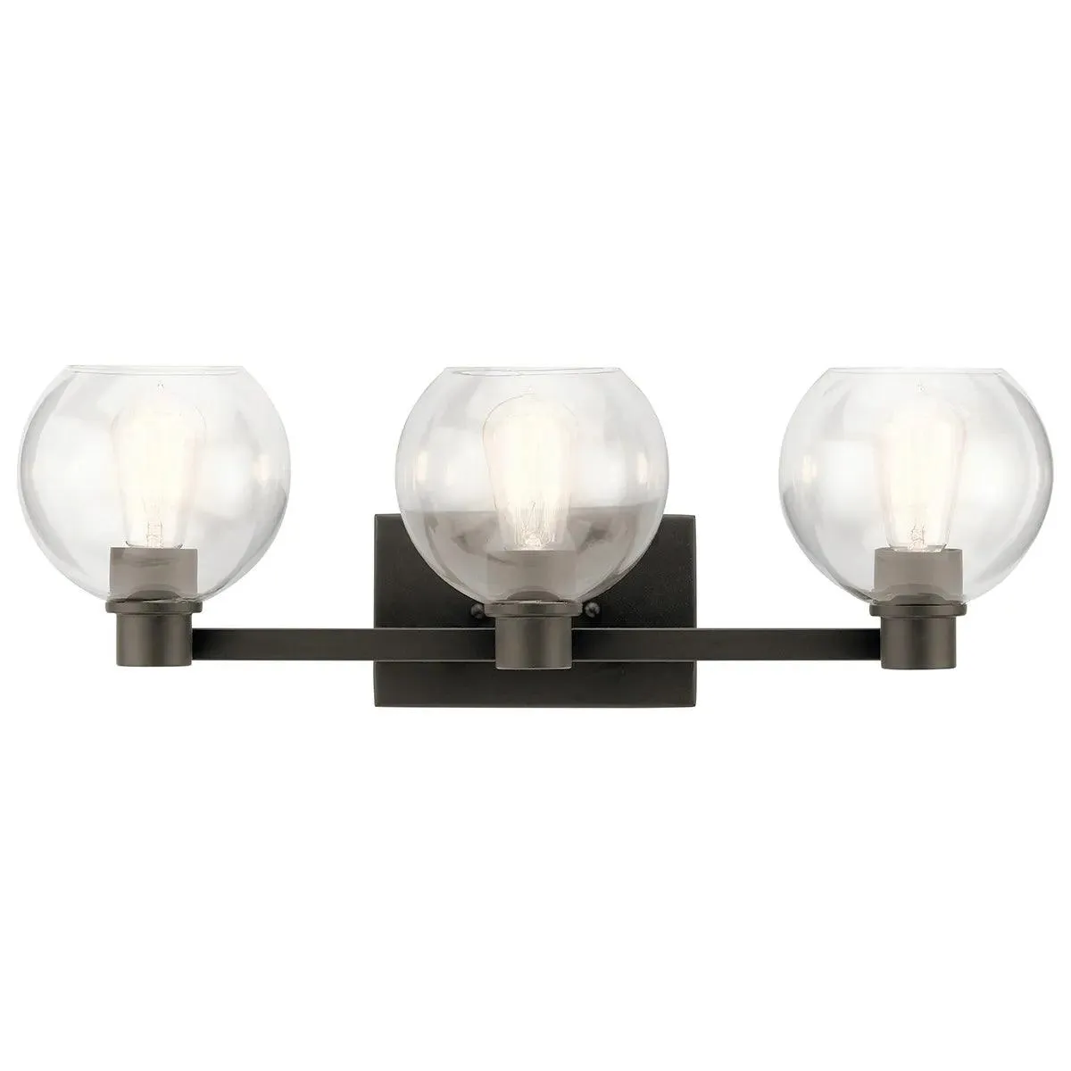 Harmony 25 In 3-Light Bathroom Vanity Light, Brushed Bronze Finish