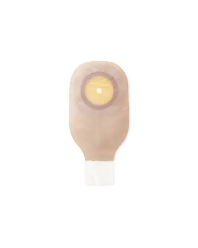 Hollister Premier 1-Piece Drainable Pouch with Clamp Closure Flextend Flat Skin Barrier - 10 per box, 19MM (3/4"), 23CM (9") - BEIGE