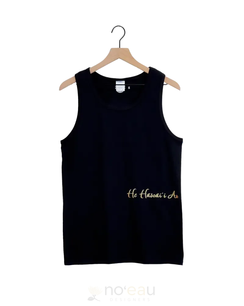 KZ DEZIGNS - He Hawaii Au Mens Black Tank