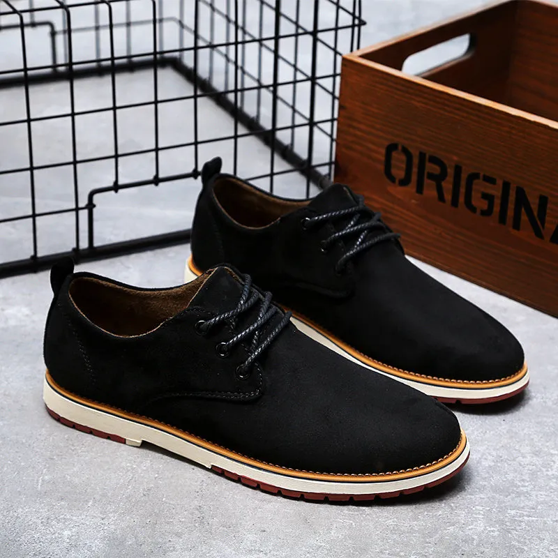 Leather Shoes Men Classic New Men's Oxford Genuine Leather Casual Sneakers