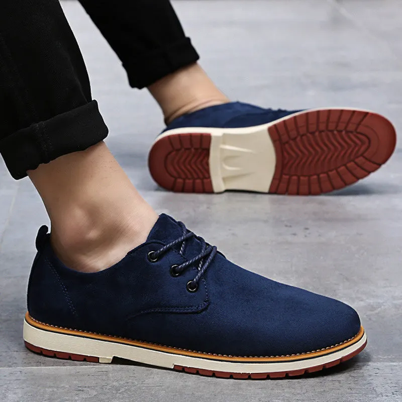 Leather Shoes Men Classic New Men's Oxford Genuine Leather Casual Sneakers