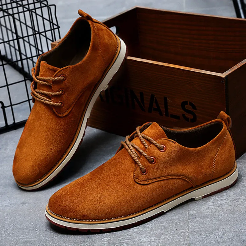 Leather Shoes Men Classic New Men's Oxford Genuine Leather Casual Sneakers