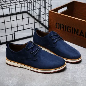 Leather Shoes Men Classic New Men's Oxford Genuine Leather Casual Sneakers