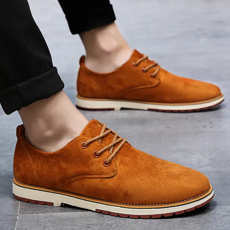 Leather Shoes Men Classic New Men's Oxford Genuine Leather Casual Sneakers