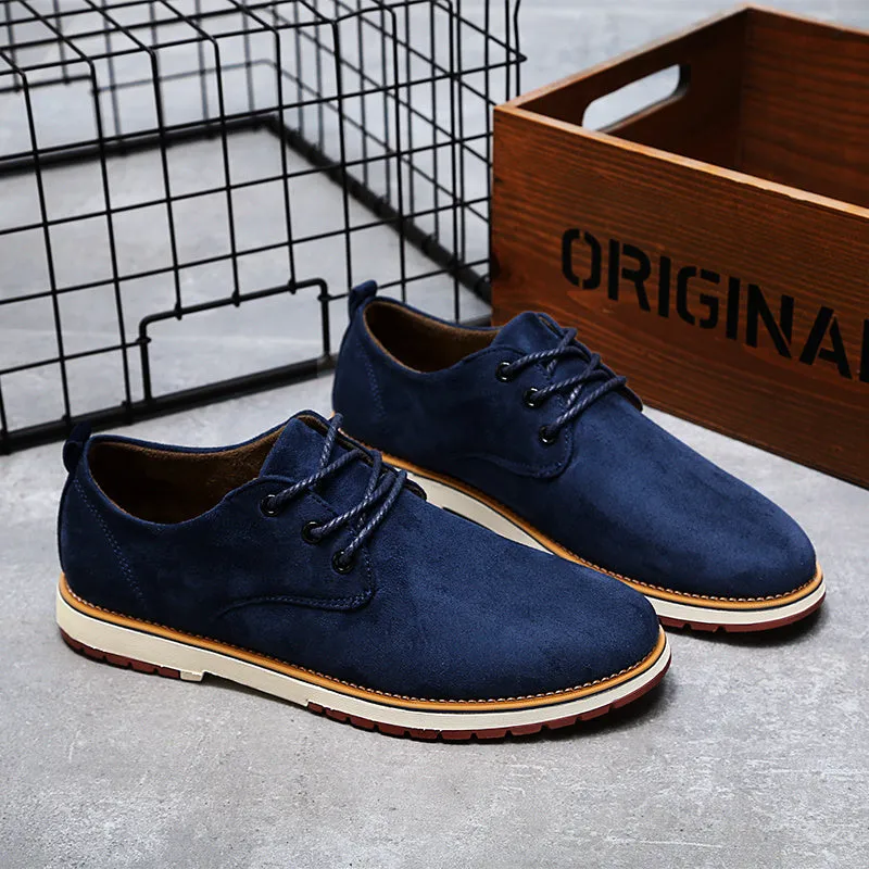 Leather Shoes Men Classic New Men's Oxford Genuine Leather Casual Sneakers