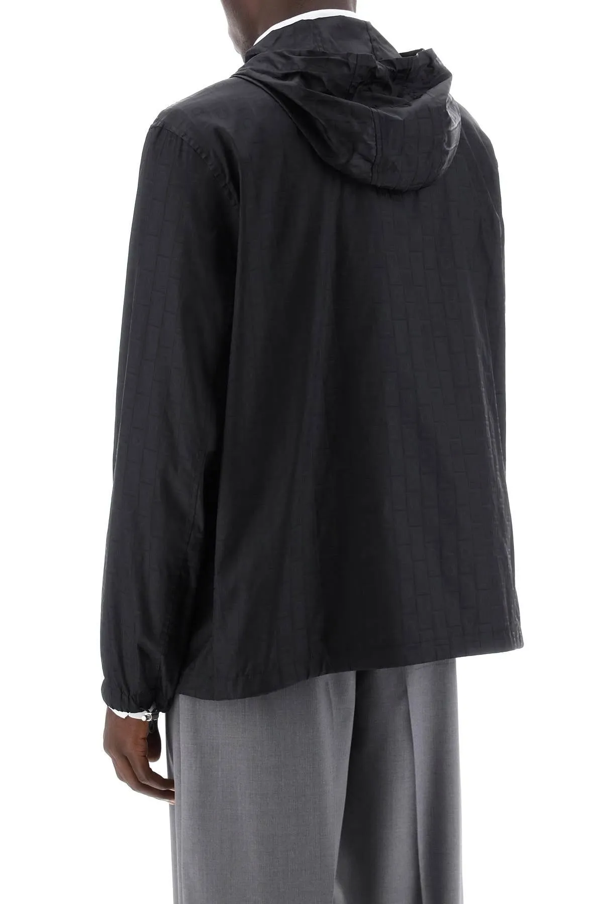 LOGO NYLON WINDBREAKER JACKET