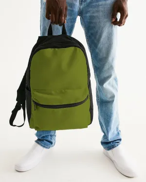 Medium Dark Yellow Warm Green Canvas Backpack | Medium Dark Pure Yellow Warm Green | C25M0Y100K60