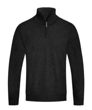 Mens Knit Quarter Zip Sweater