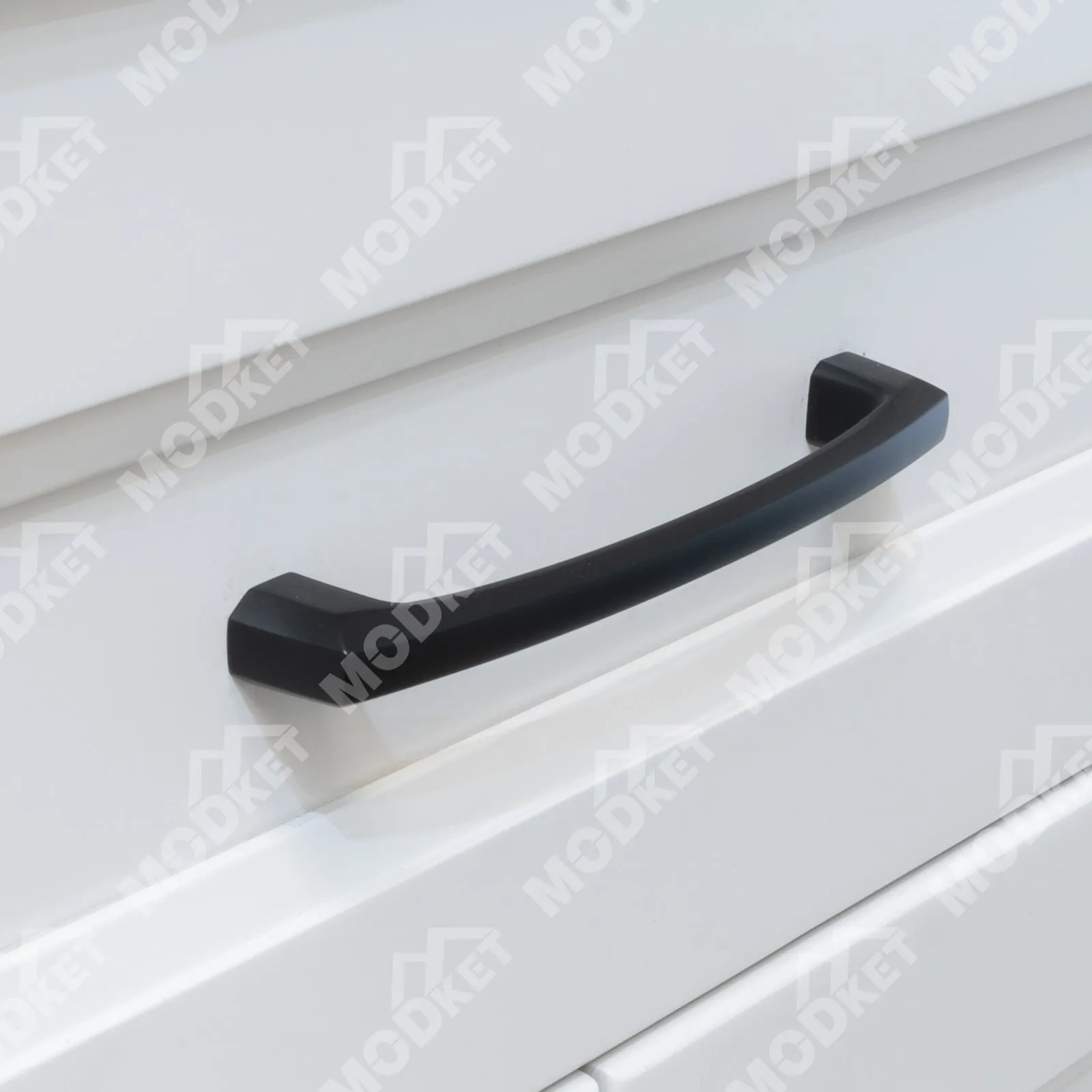 MH1660 Solid Matte Black Cabinet Pulls Handles