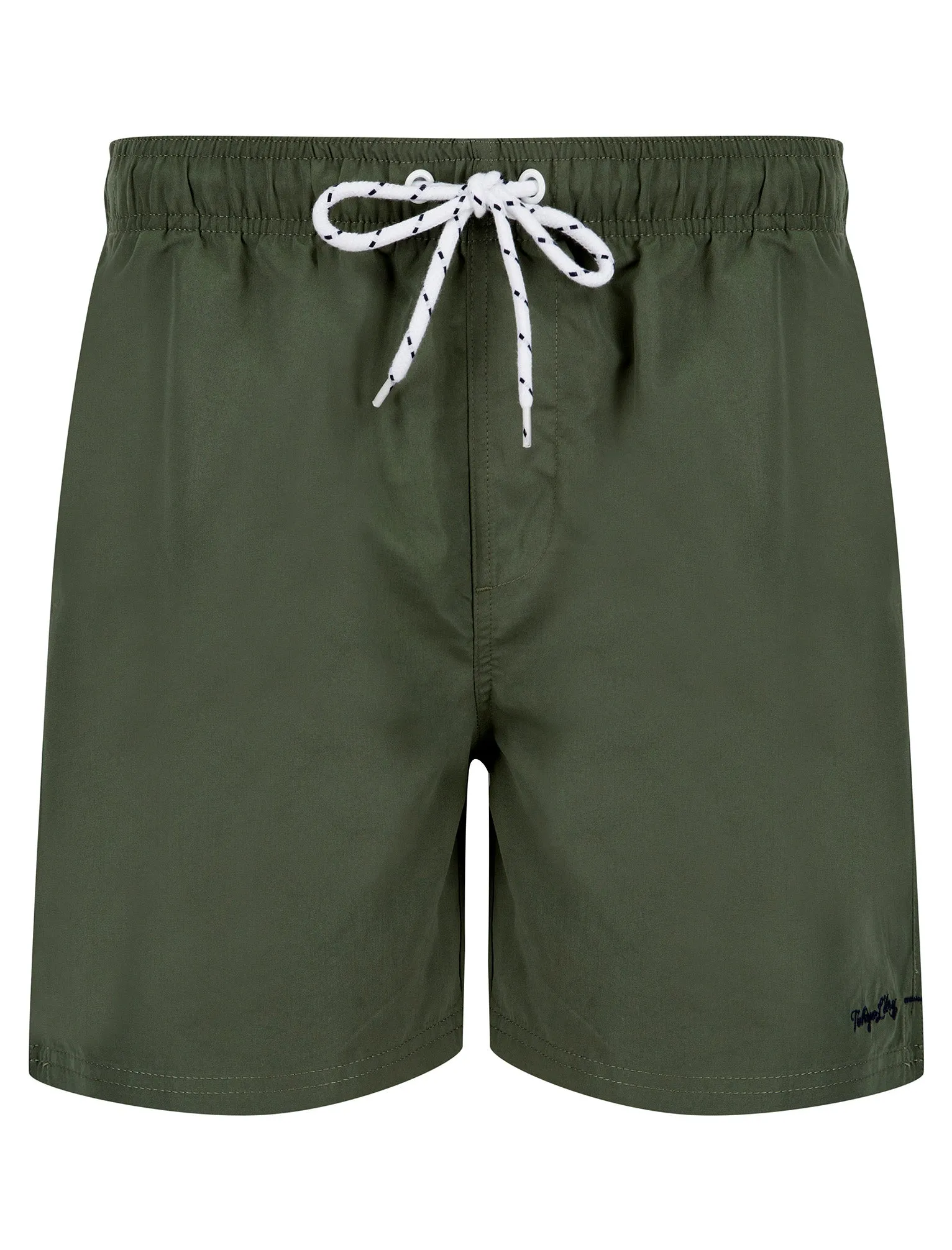 Namaste 2 Classic Swim Shorts in Dusty Olive - Tokyo Laundry