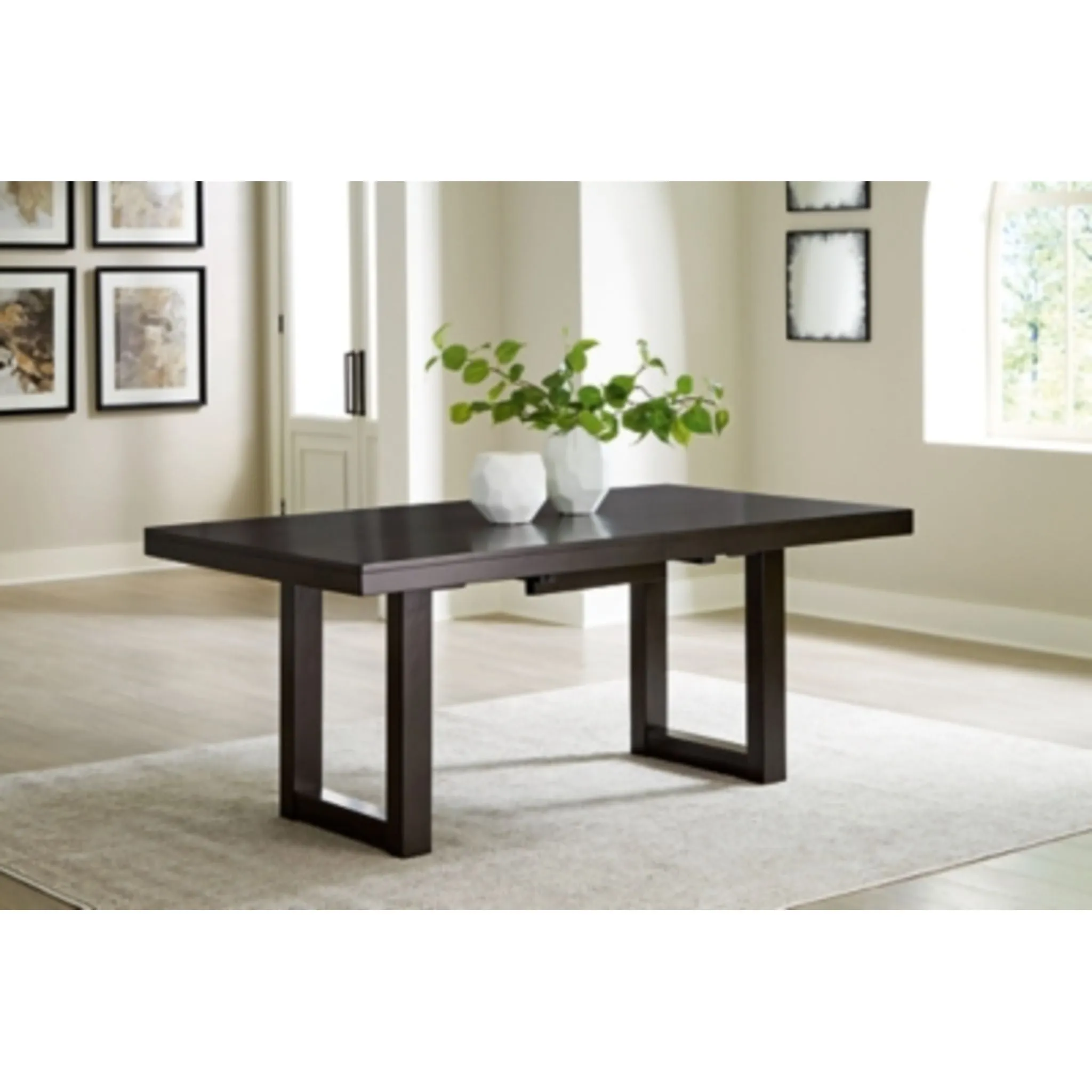 Neymorton Dining Extension Table - Dark Grayish Brown - (D618-35)