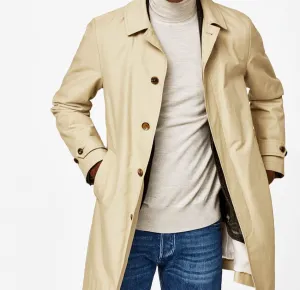 Olmetex Sand Coated Cotton Blend Twill Unconstructed Windbreaker