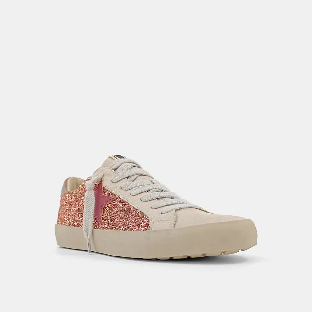 Paula Rose Gold Glitter Sneaker