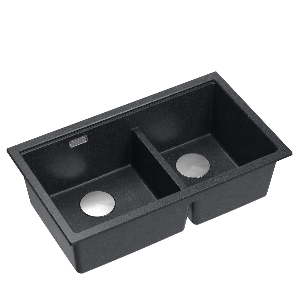 Quadron Logan 120 Black, topmount or undermount sink