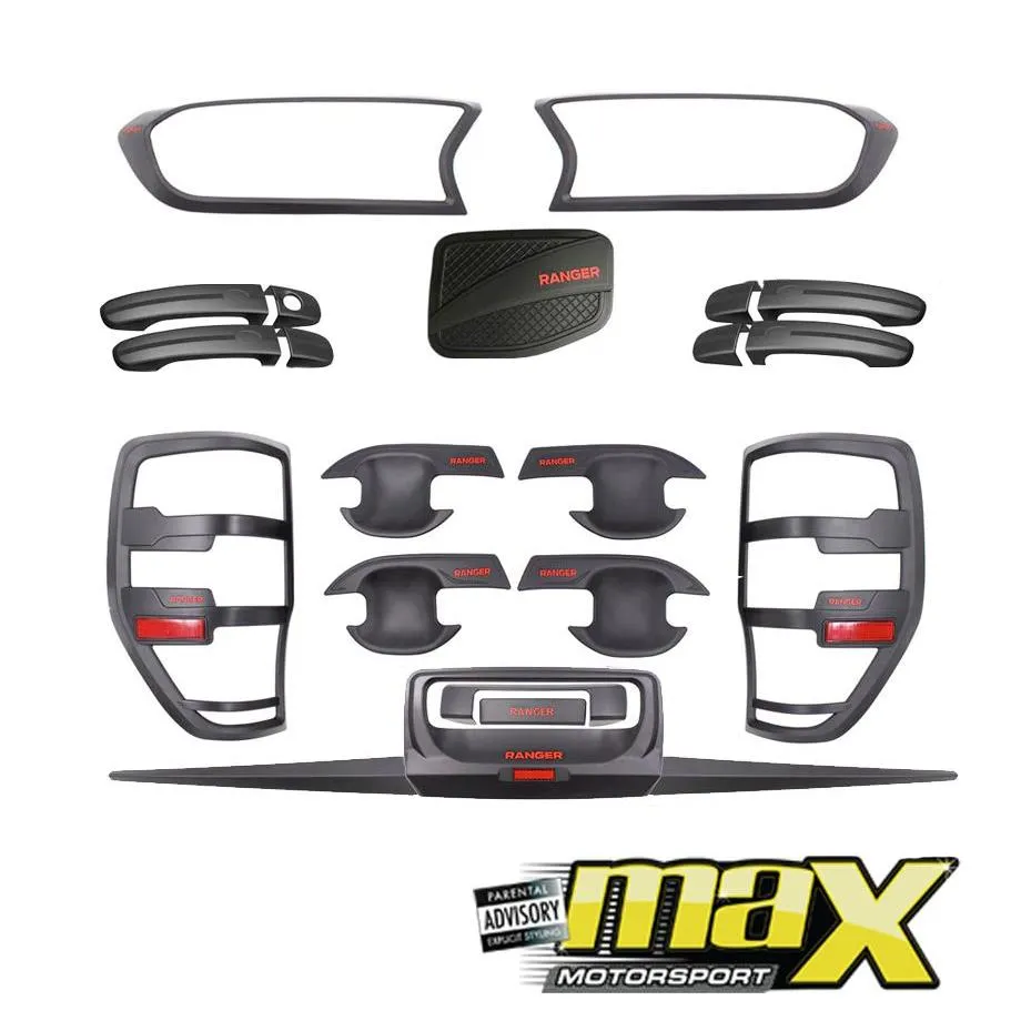 Ranger T7 (15-On) Matte Black Accessories Kit (22-Piece)