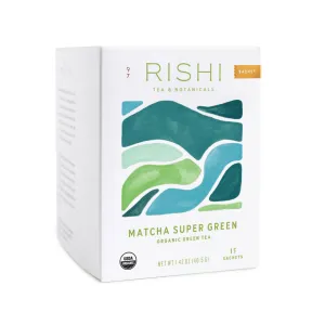 Rishi Tea & Botanicals - Matcha Super Green Organic Green Tea Sachets