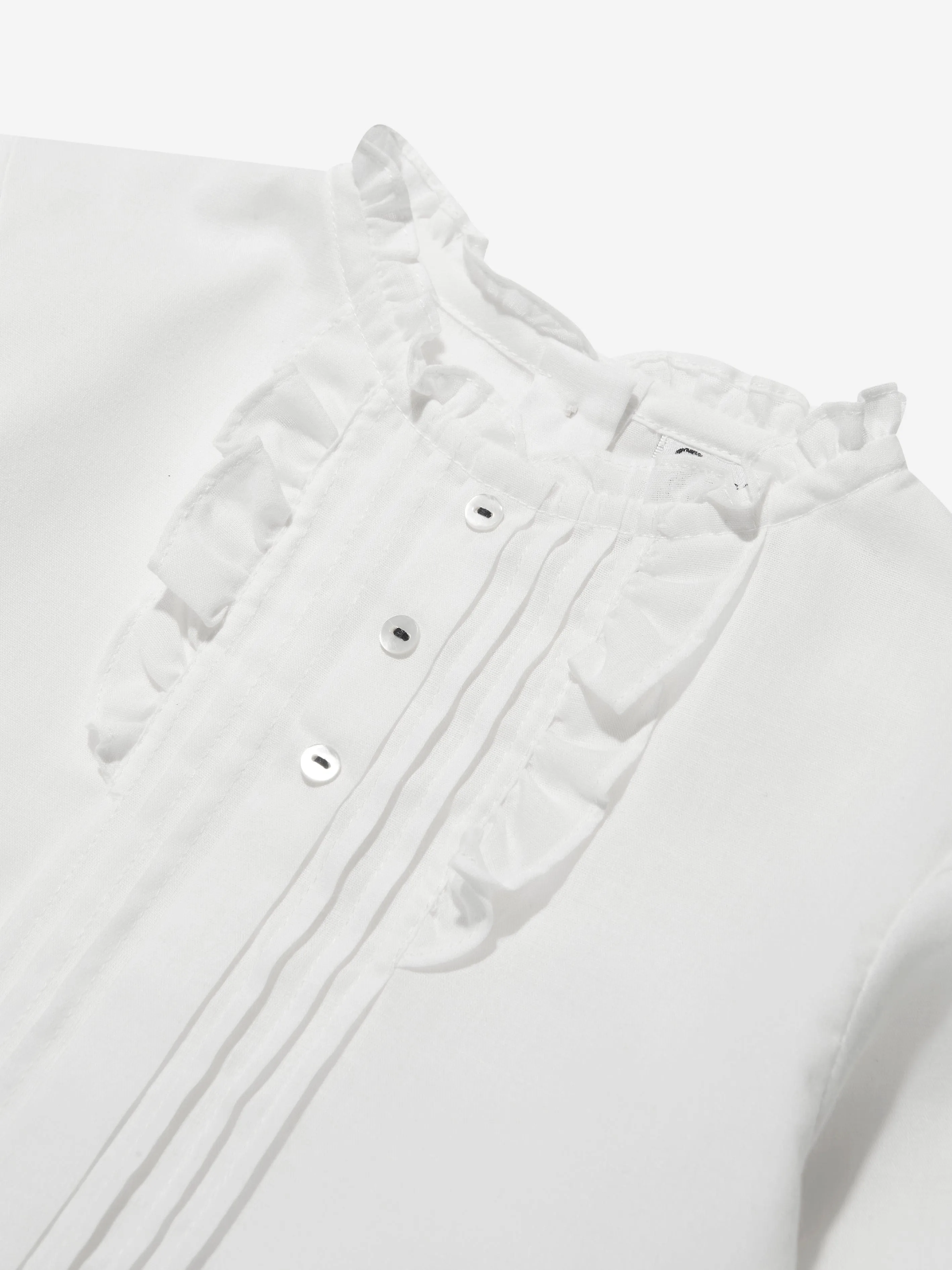 Sarah Louise Girls Blouse in Ivory